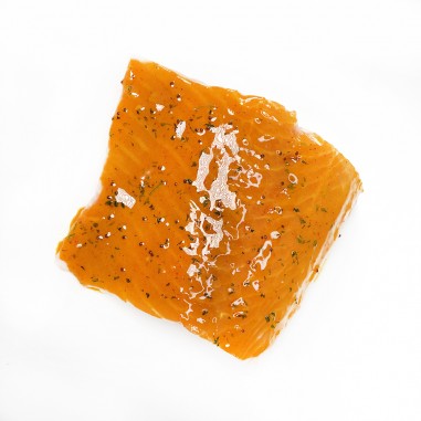 PAVÉ de SAUMON / SAUCE MIEL et ORANGE