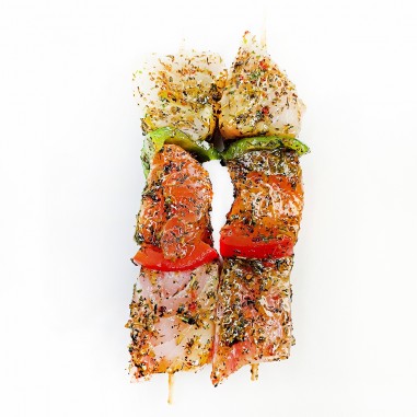 BROCHETTE de POISSONS MIXTE / SAUCE SAUGE