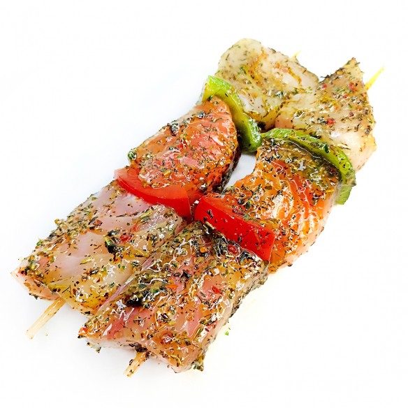 BROCHETTE de POISSONS MIXTE / SAUCE SAUGE