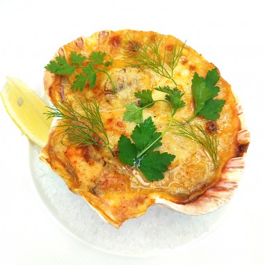 GRATIN DE LA MER À LA ROYALE