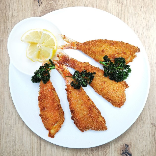 Rougets barbets en croûte croustillante