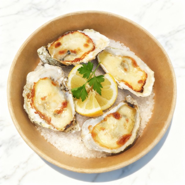 HUÎTRES GRATINÉES À L'OSTENDAISE